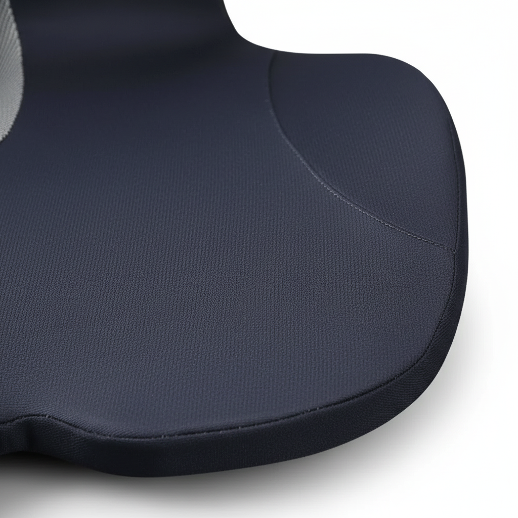L-förmiges ergonomisches Sitzkissen mit Rückenlehne und rutschfester Basis