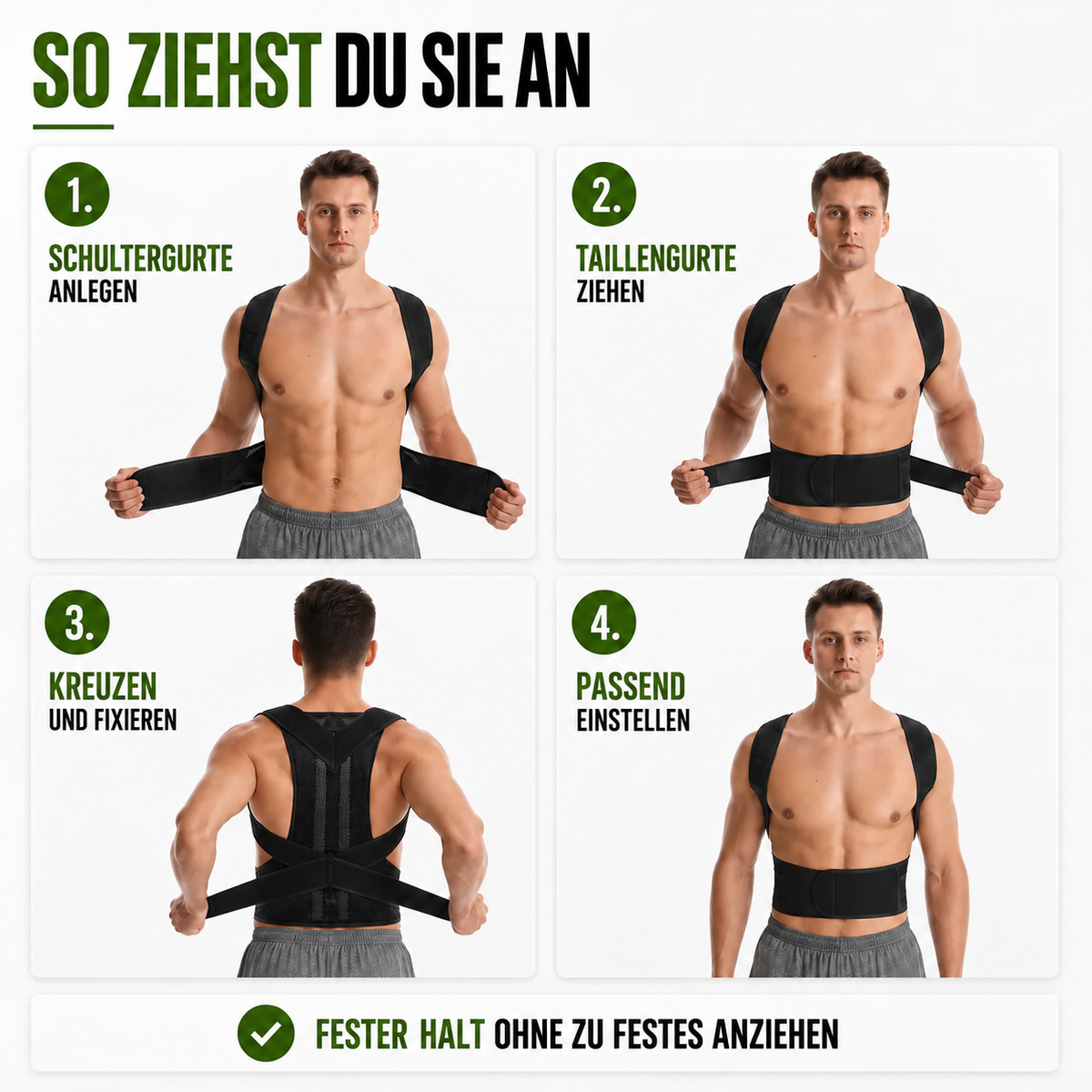 Nordspur | PostuRise Verstellbare Unisex-Haltungskorrektur