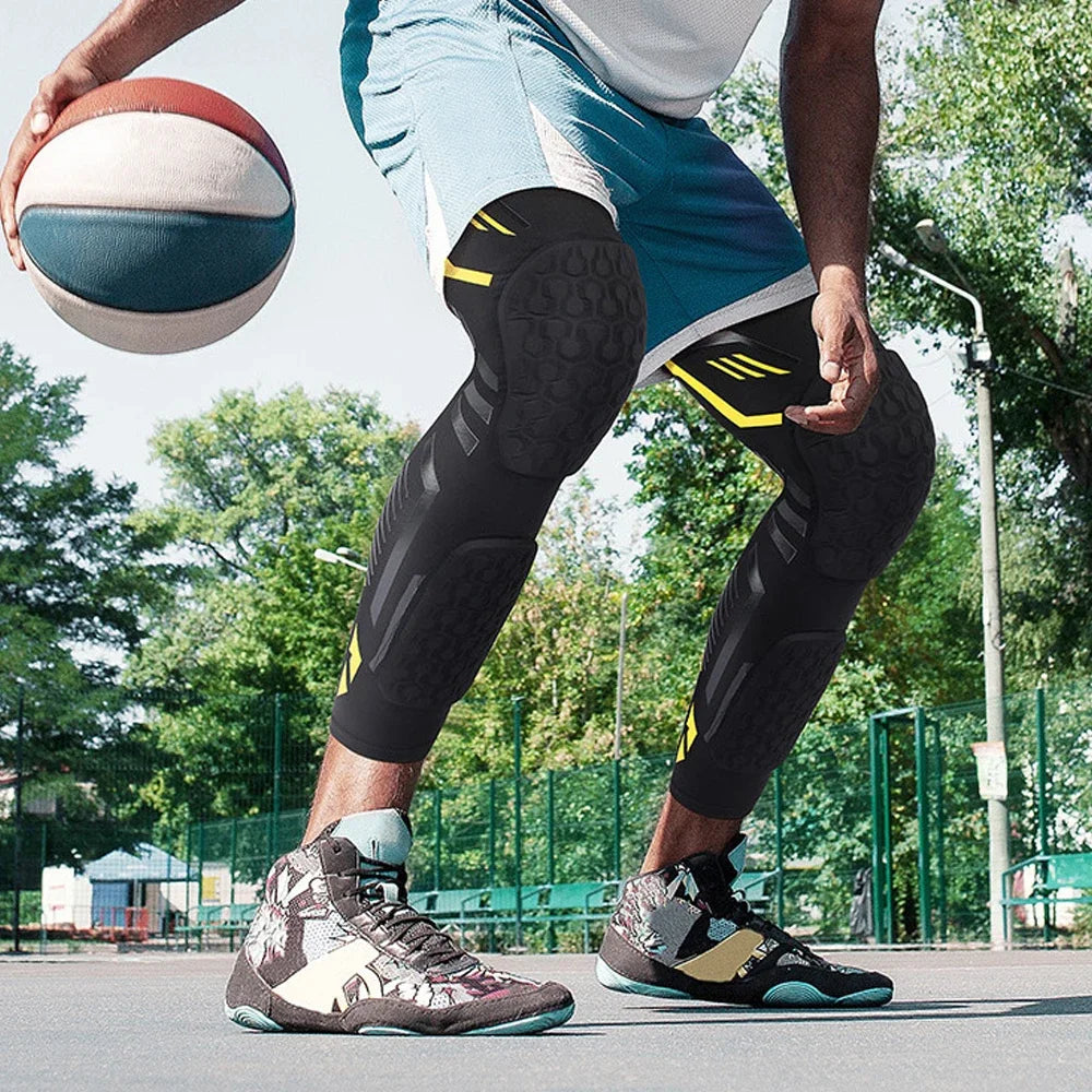 Knie-Kompressionsärmel mit Polsterung für Sport und Erholung