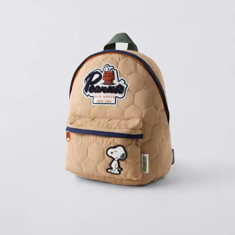 Gesteppter Kinderrucksack mit Comic-Charakter und gepolsterten Schultergurten