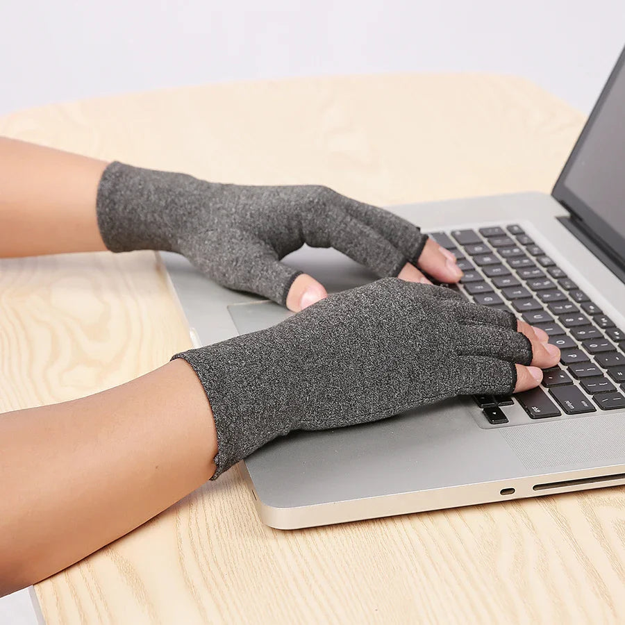 Halbfinger Kompressionshandschuhe für Arthrose und Handgelenkstütze
