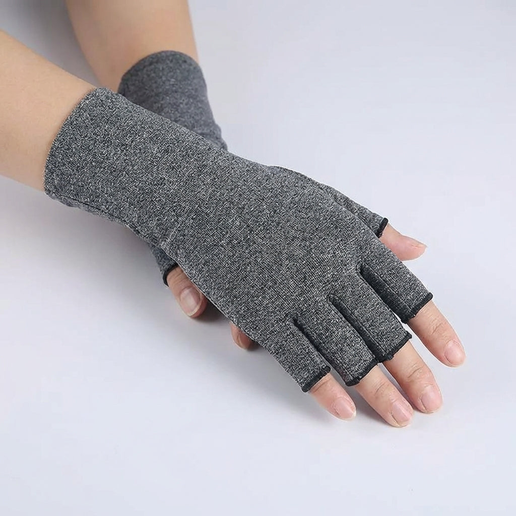 Halbfinger Kompressionshandschuhe für Arthrose und Handgelenkstütze