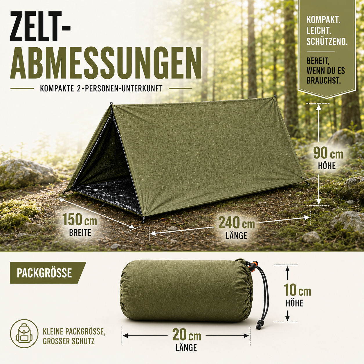 Nordspur | Rescuvia Zwei-Personen-Biwaksack