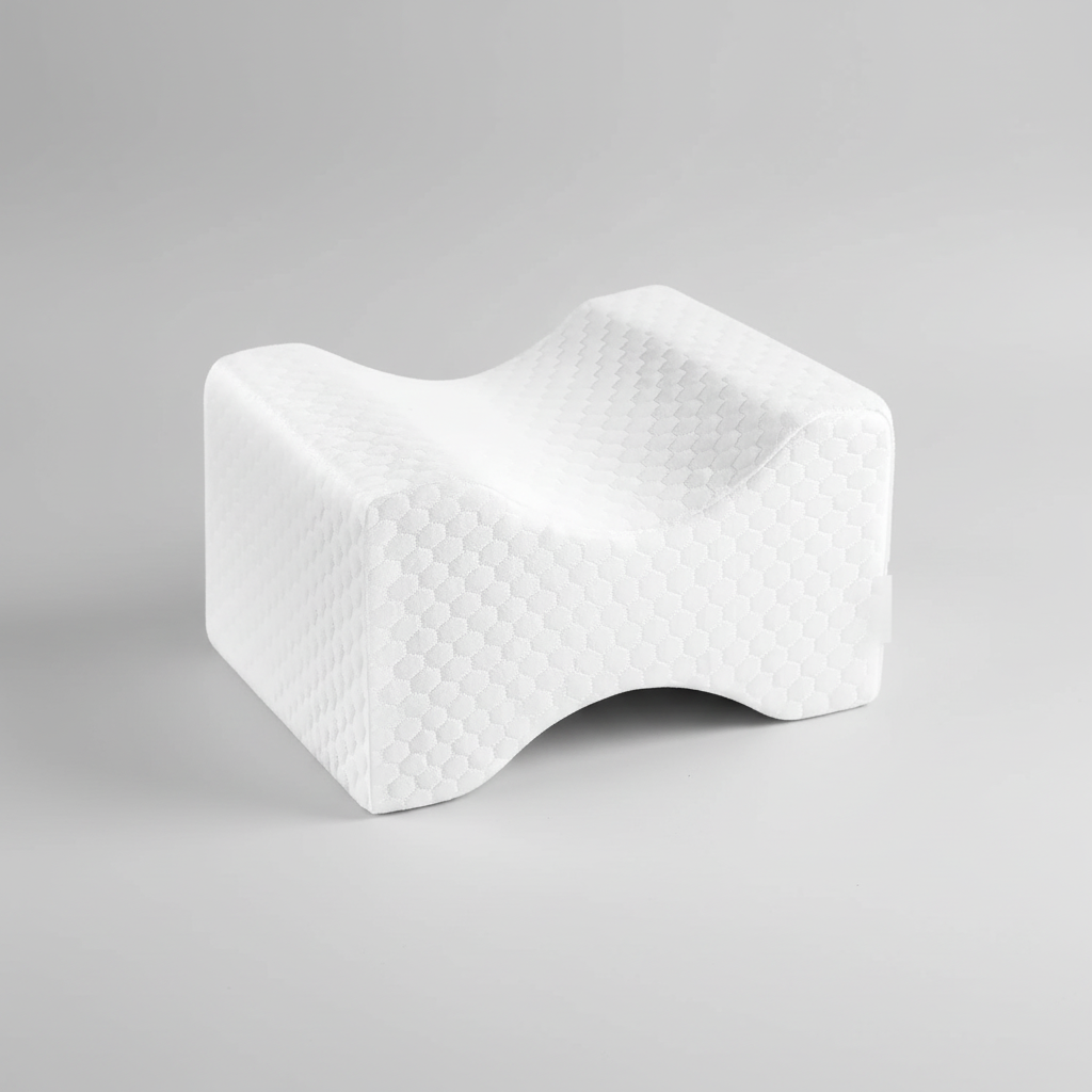 Ergonomisches Memory-Foam-Kniekissen mit Gurt für Seitenschläfer