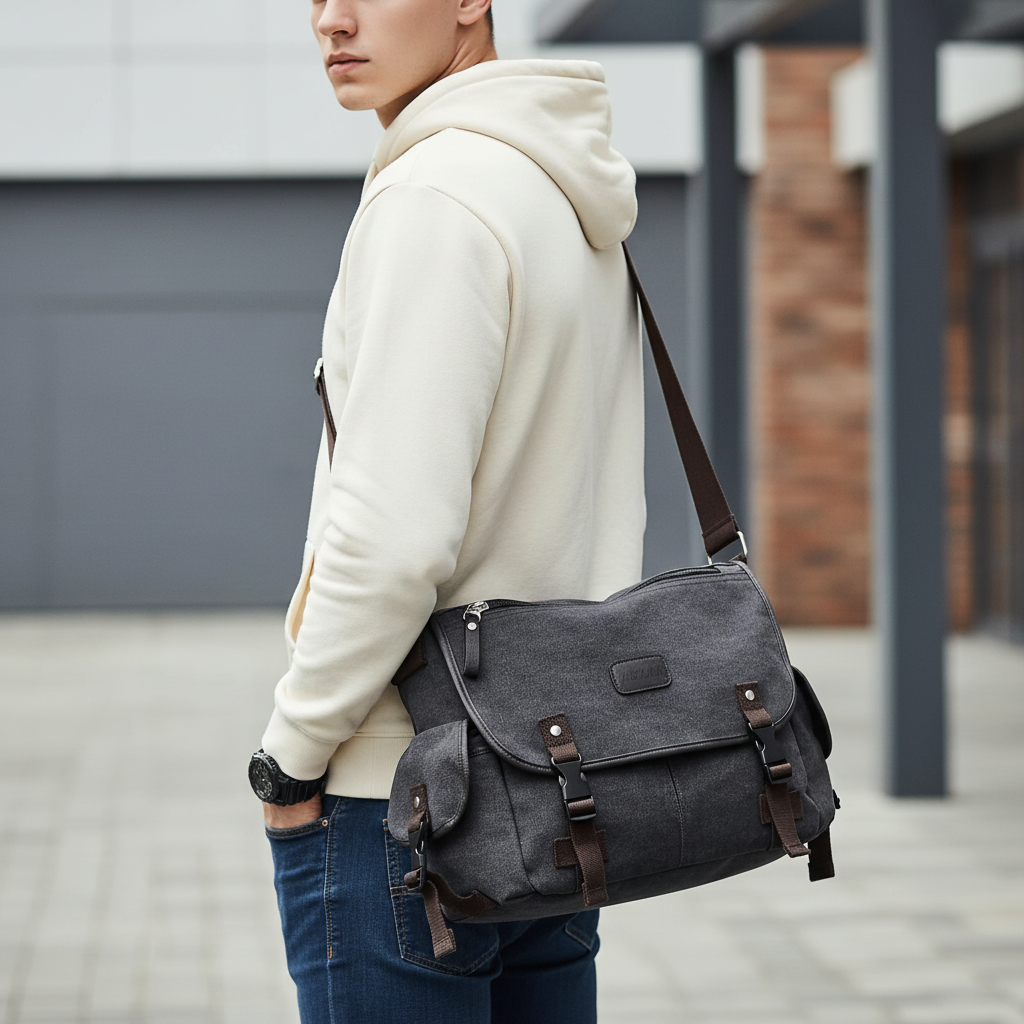 Nordspur | Retro Canvas Messenger Bag