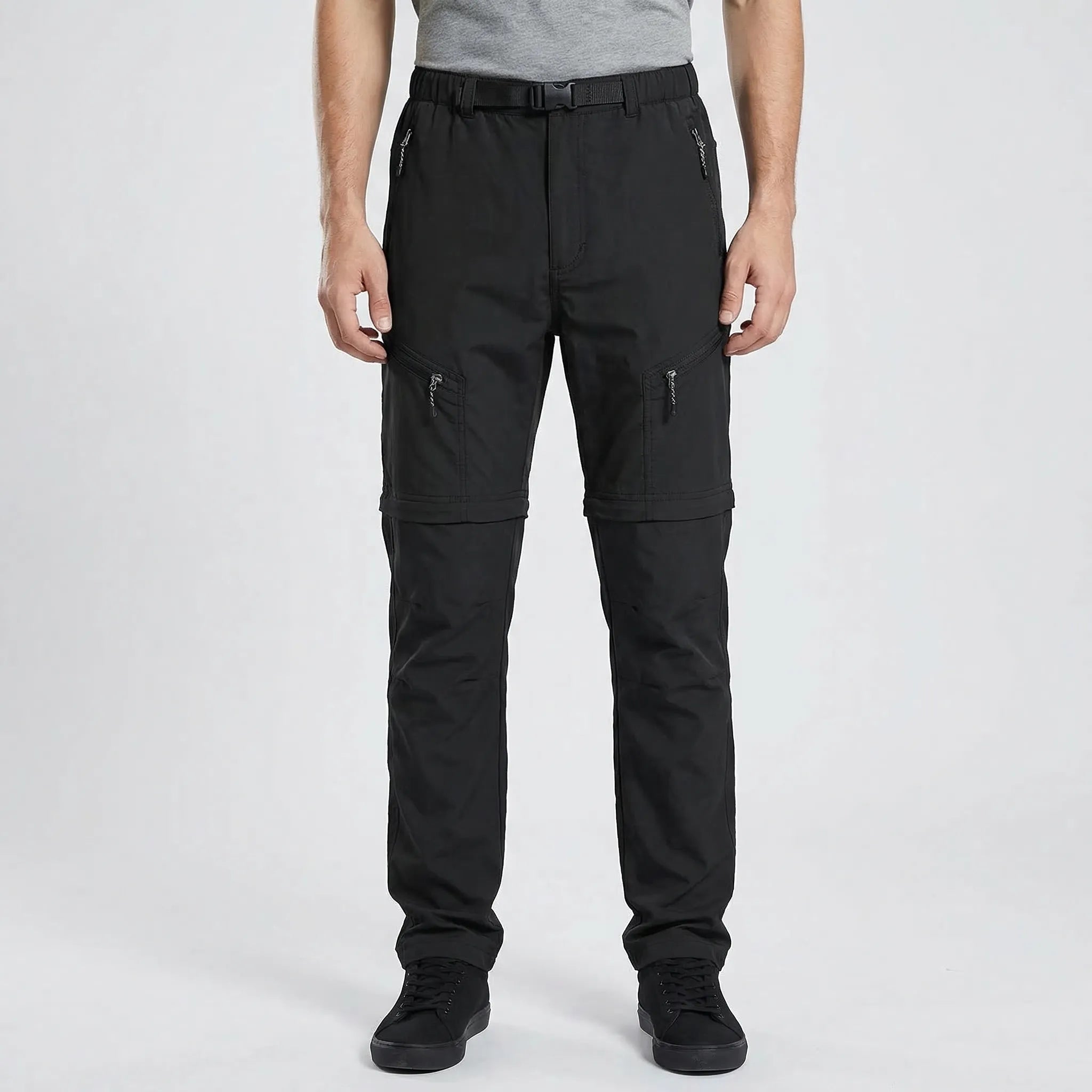 Herren Zip-Off Cargo-Hose schnelltrocknend wandelbar für Outdoor und Wandern