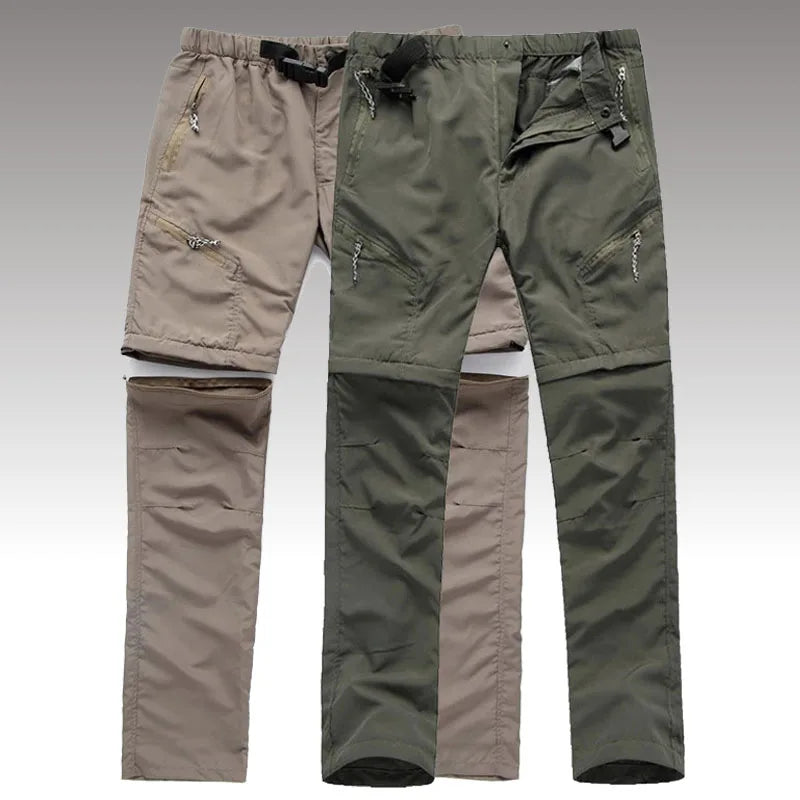 Herren Zip-Off Cargo-Hose schnelltrocknend wandelbar für Outdoor und Wandern