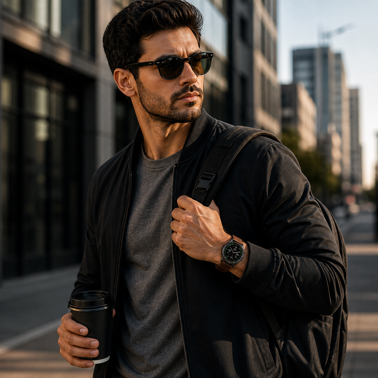 Nordspur | Runde HD Touchscreen Smartwatch für Männer