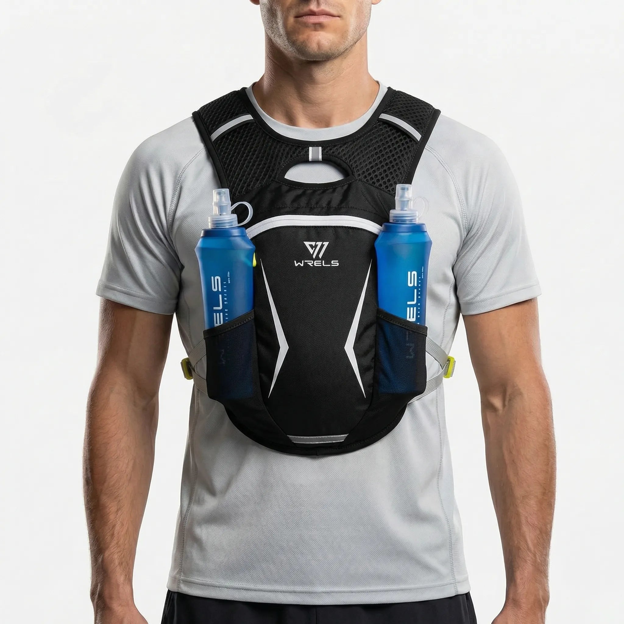Lauf-Hydrationsweste 5L atmungsaktiv mit Mesh-Rückenteil