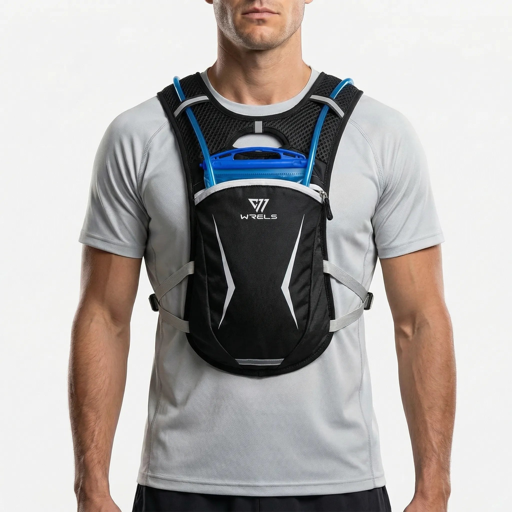 Lauf-Hydrationsweste 5L atmungsaktiv mit Mesh-Rückenteil