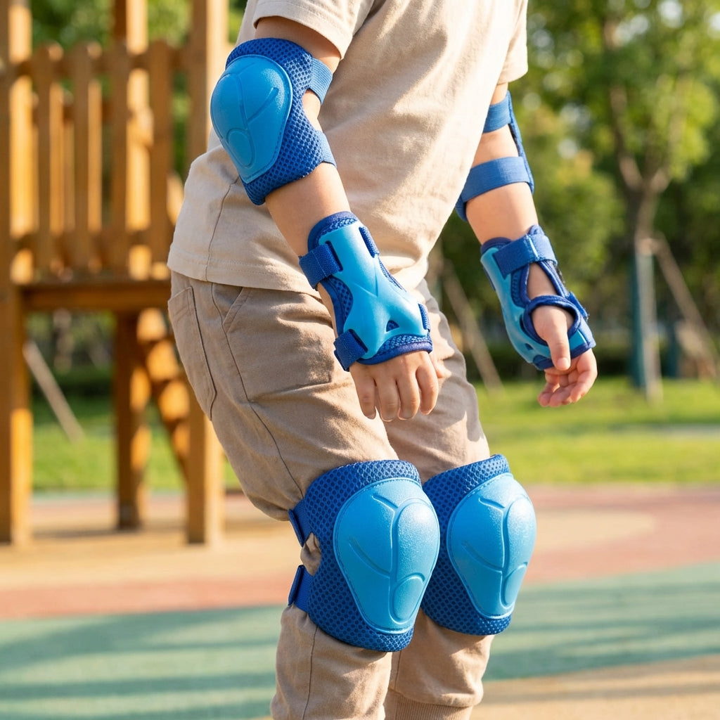 6-teiliges Kinderschutz-Set für Knie, Ellbogen und Handgelenke