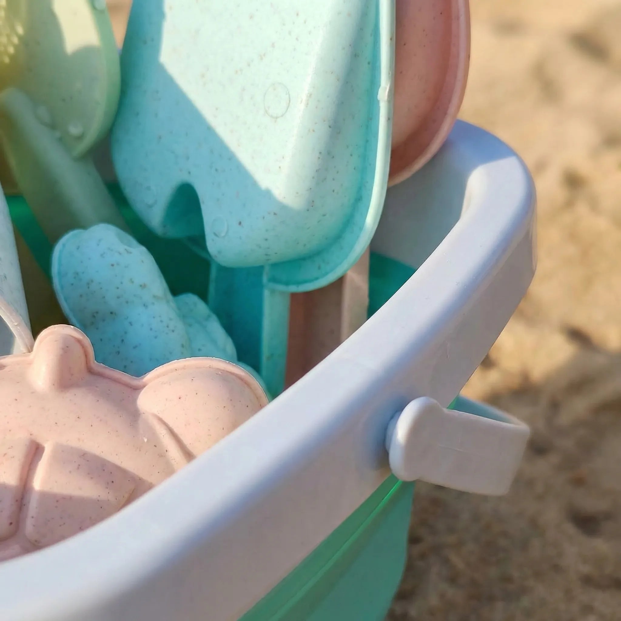 Sandspielzeug Set Kinder faltbarer Eimer Spaten Sieb Tierformen