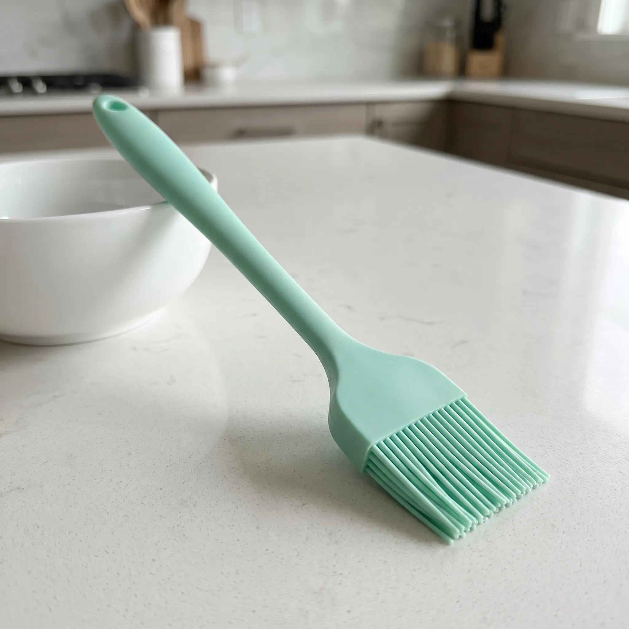 Hitzebeständiger Backpinsel silikon nahtlos flexibel grillen