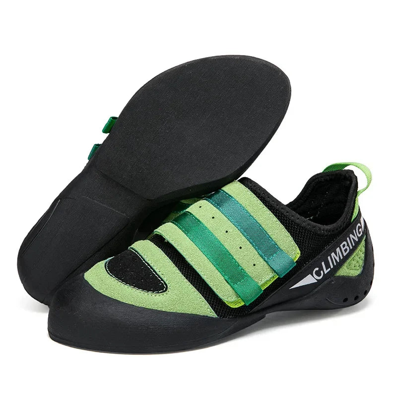 Anfänger-Kletterschuhe mit Klettverschluss und rutschfester Sohle