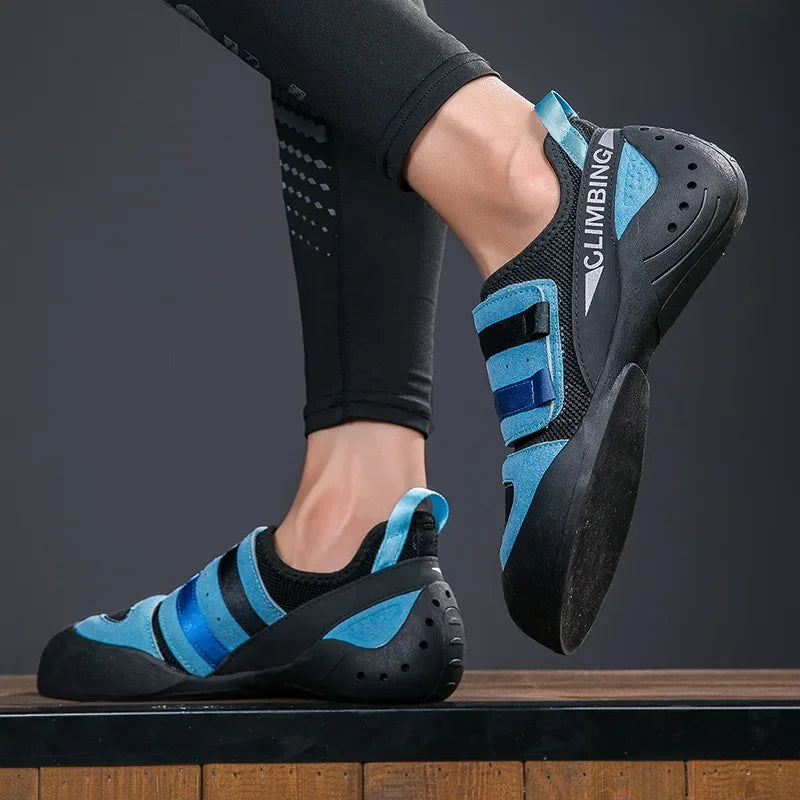 Anfänger-Kletterschuhe mit Klettverschluss und rutschfester Sohle