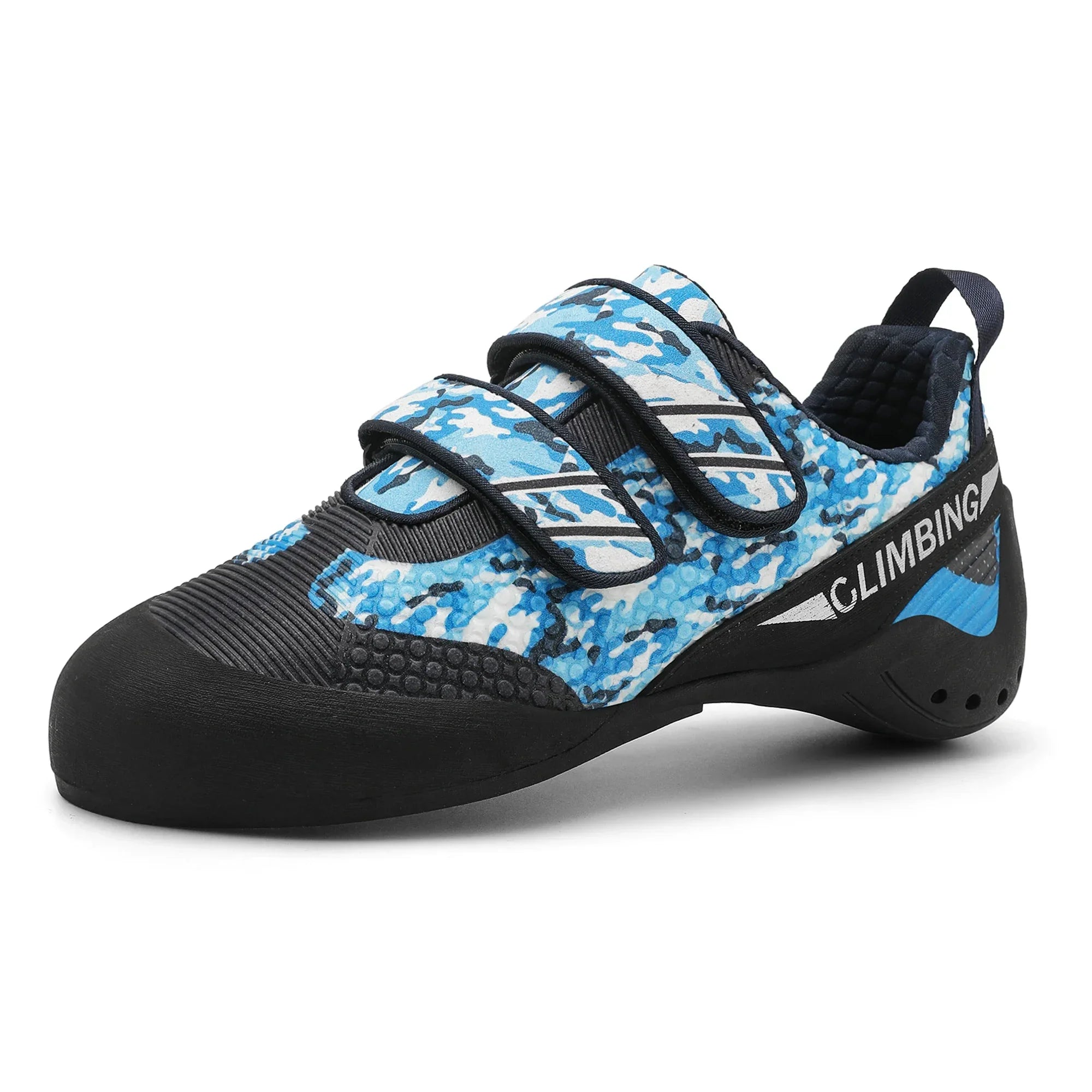 Herren-Kletterschuh mit Klettverschluss griffige Sohle Camouflage