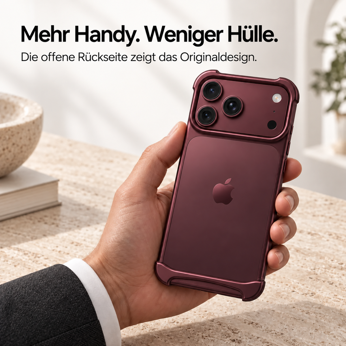 Nordspur | Schlanke Aluminium-iPhone-Bumper-Hülle – Stoßfeste Minimalistische Schutzhülle