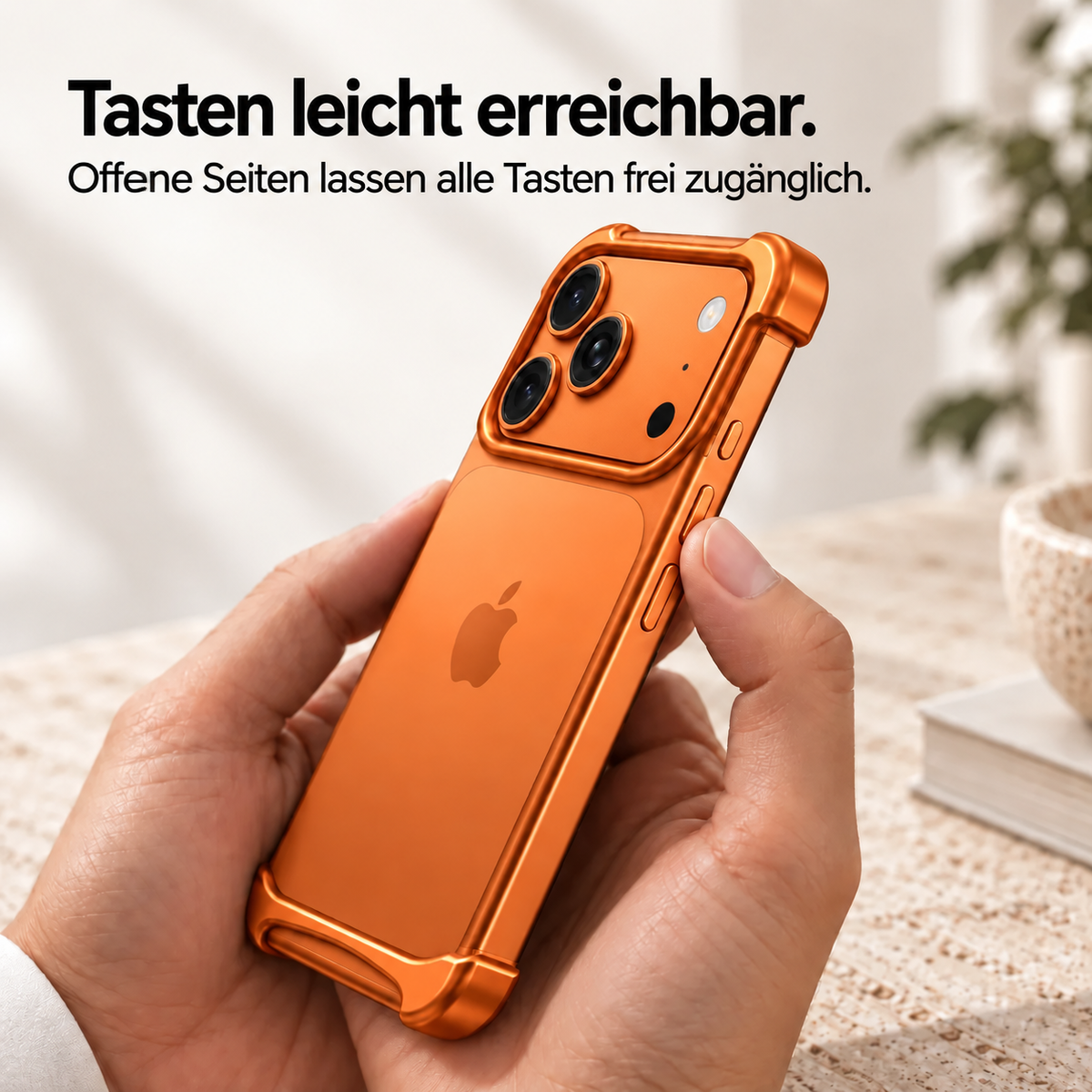 Nordspur | Schlanke Aluminium-iPhone-Bumper-Hülle – Stoßfeste Minimalistische Schutzhülle