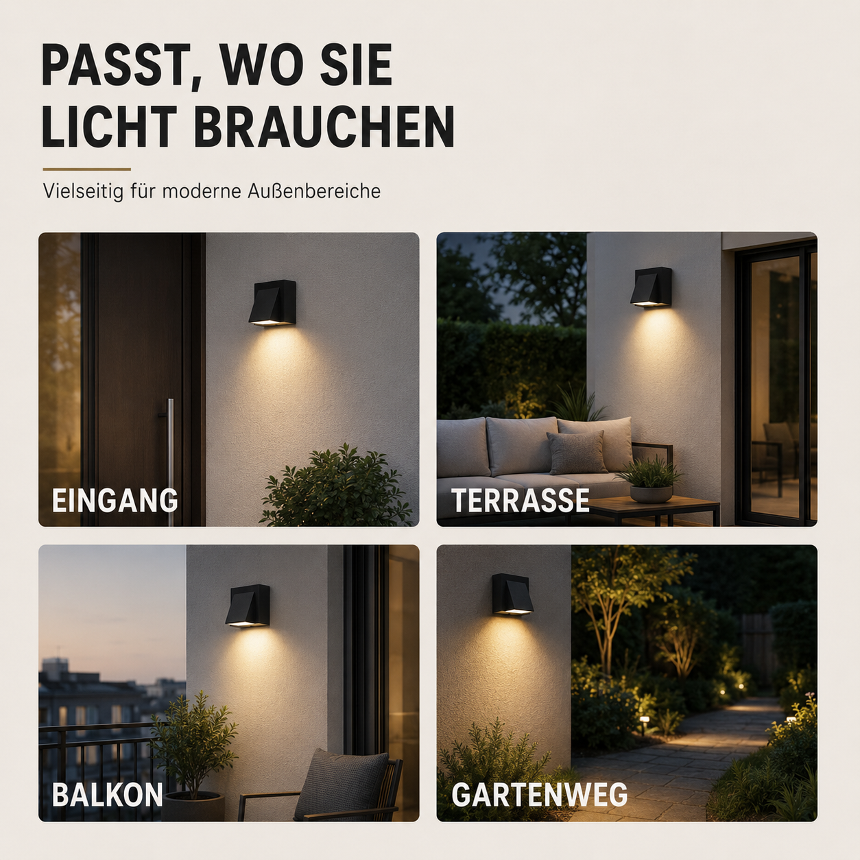 Nordspur | Sconcera IP65-zertifizierte Outdoor-Wandleuchte