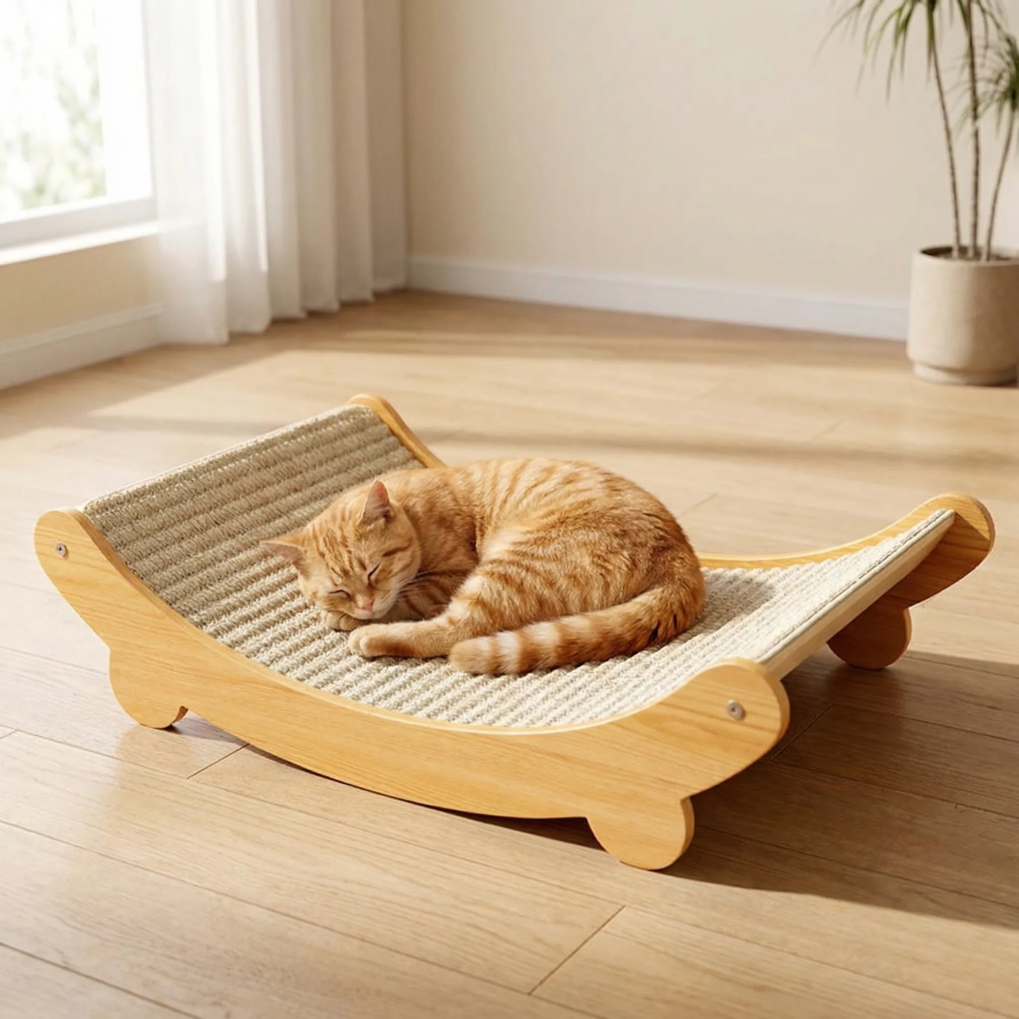 Sisal Kratzpad und Katzenbett für Krallenpflege und Schlafplatz