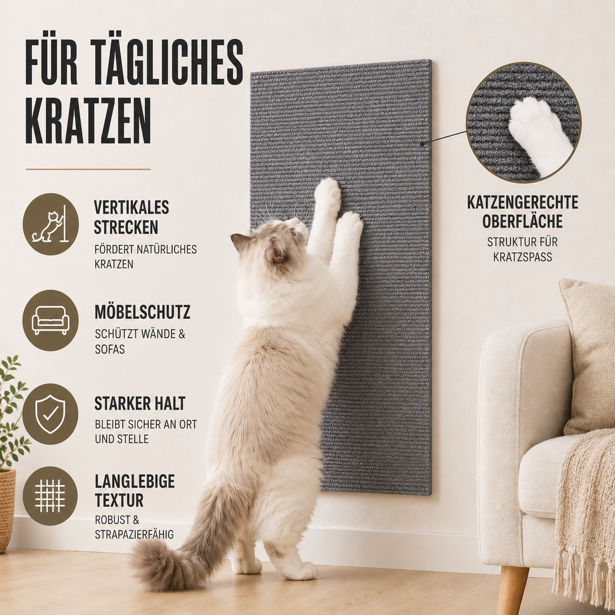 Nordspur | Scratchoria Vertikales Wandkratzbrett