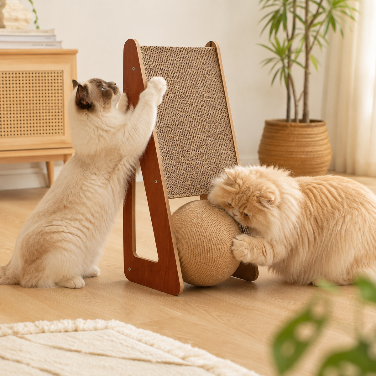 Nordspur | Scratchwell Vertikales Wand-Kratzbrett für Katzen