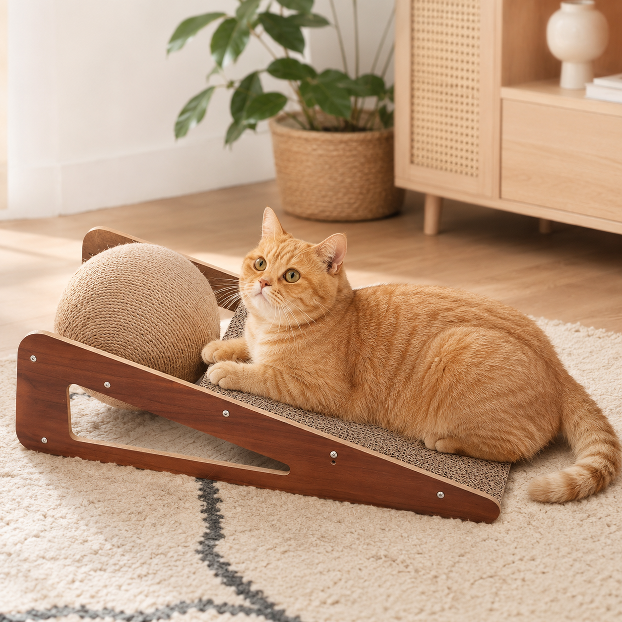 Nordspur | Scratchwell Vertikales Wand-Kratzbrett für Katzen