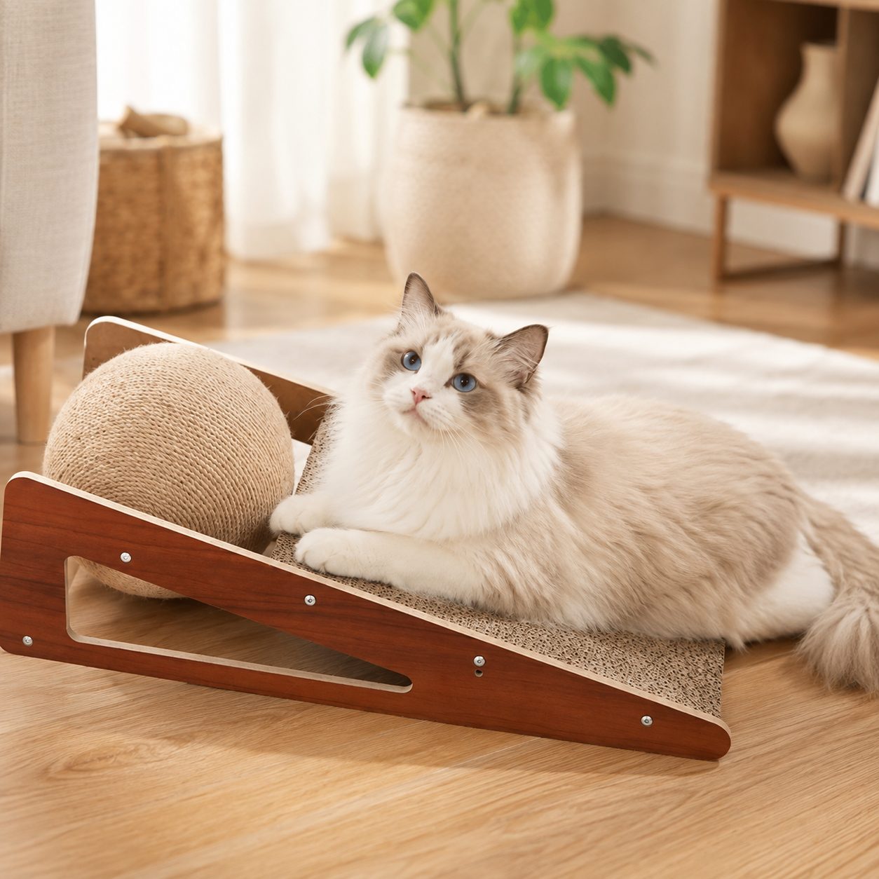 Nordspur | Scratchwell Vertikales Wand-Kratzbrett für Katzen