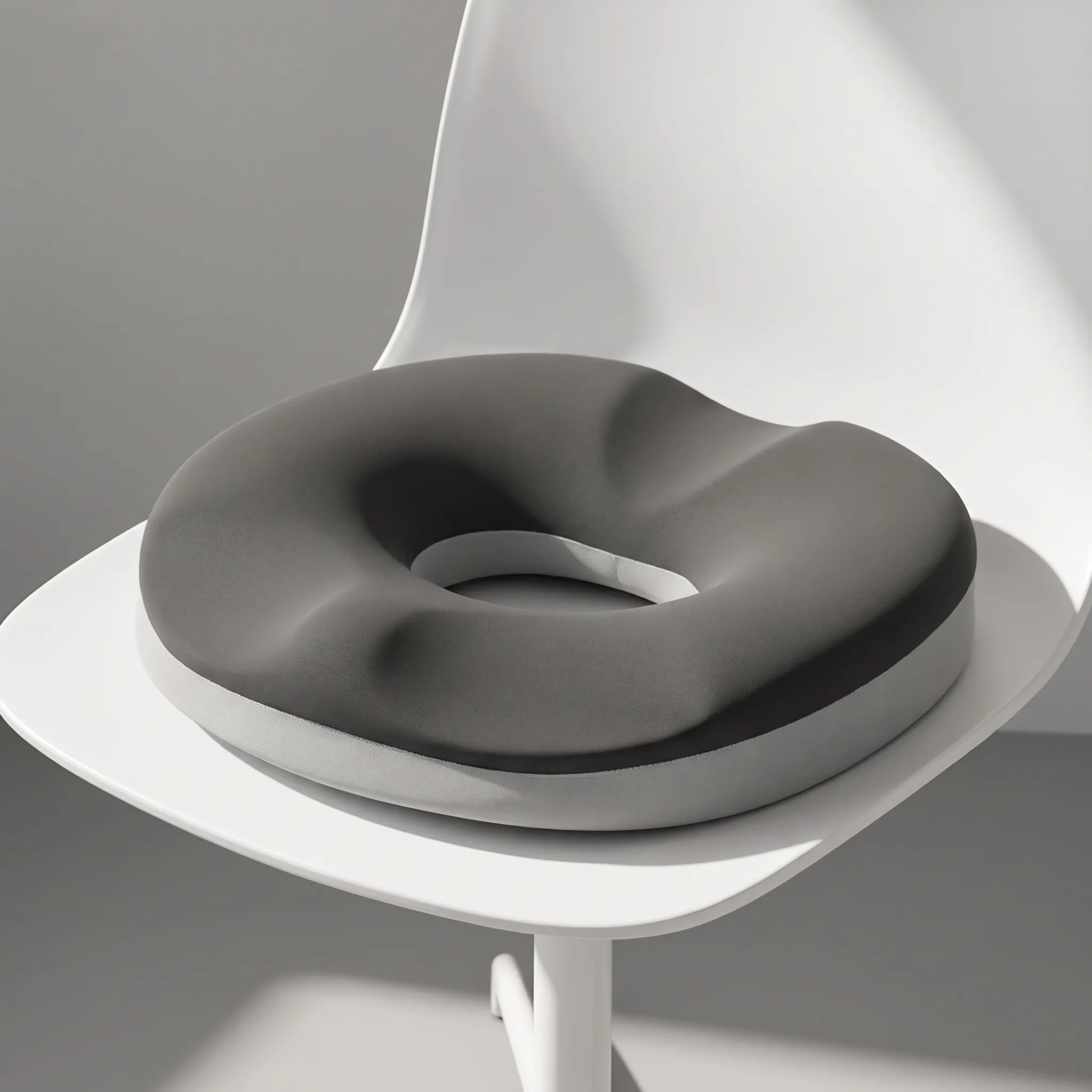 Ergonomisches Sitzkissen mit Donut-Form und zentraler Aussparung