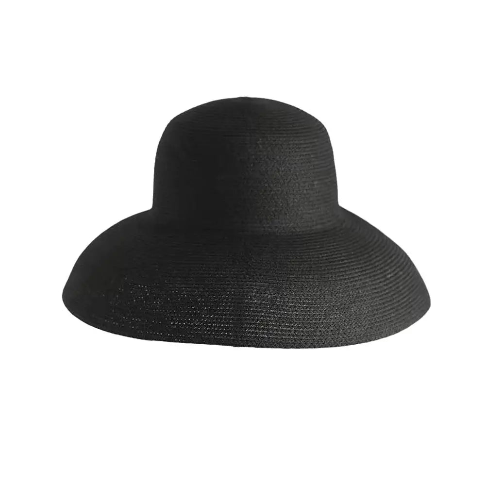 Breiter Krempen Sonnenhut Damen Flechtwebtechnik leicht vintage