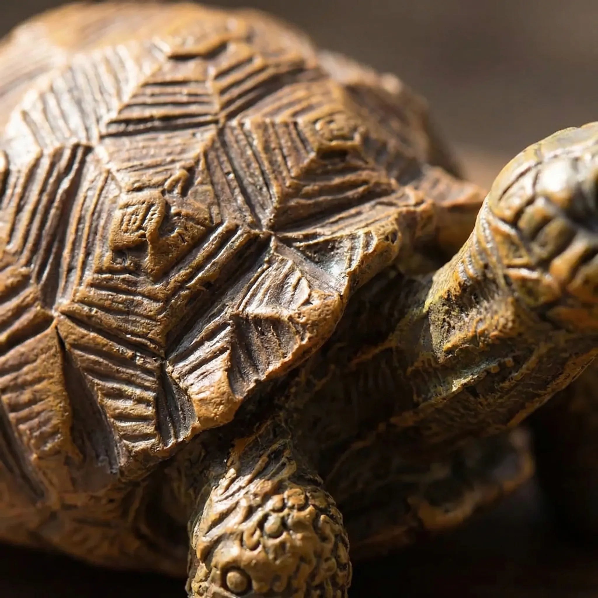 Miniatur-Schildkrötenfigur zum Klemmen auf Topfränder und Vasen