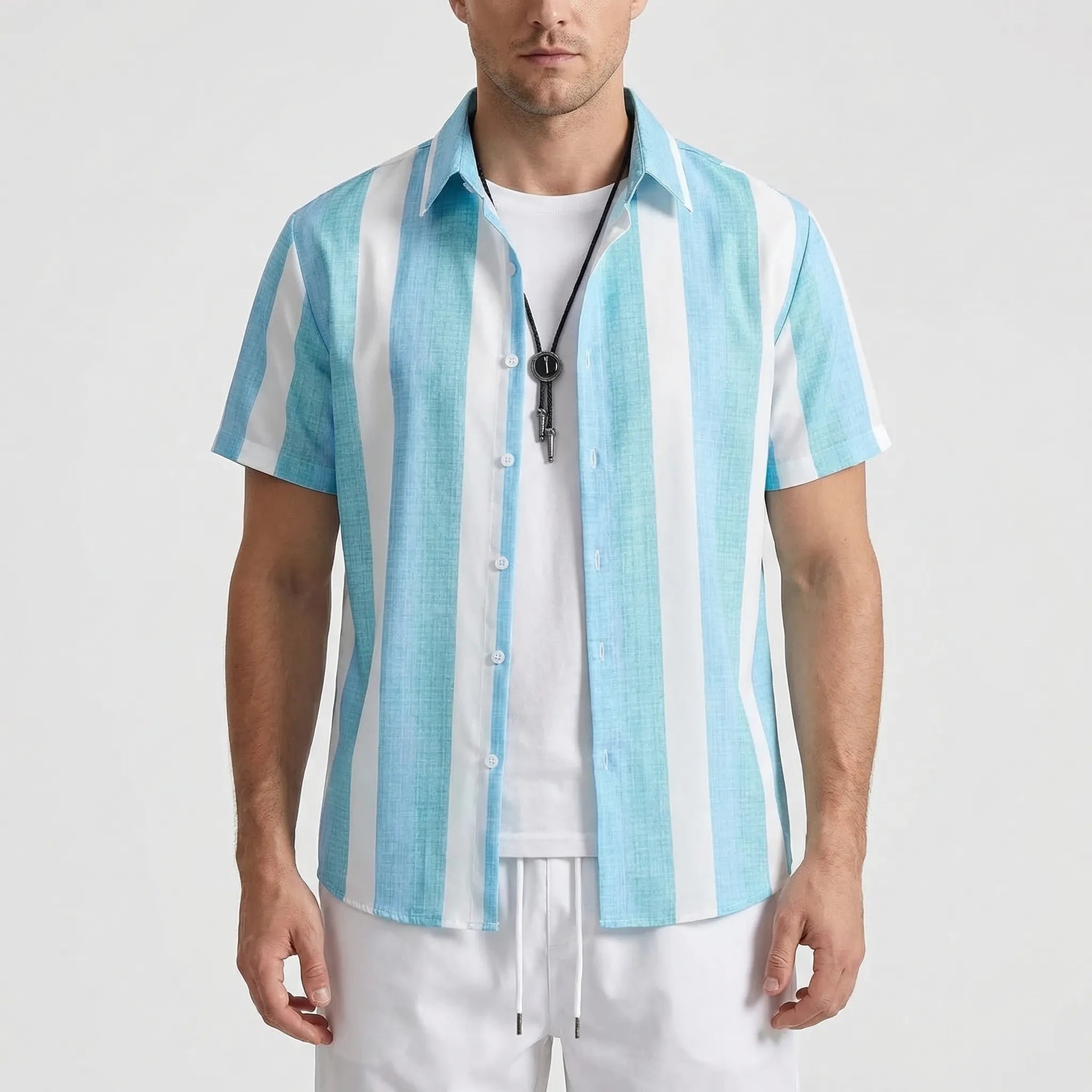 Herren Hawaii Hemd Shorts Set für Sommer und Freizeit