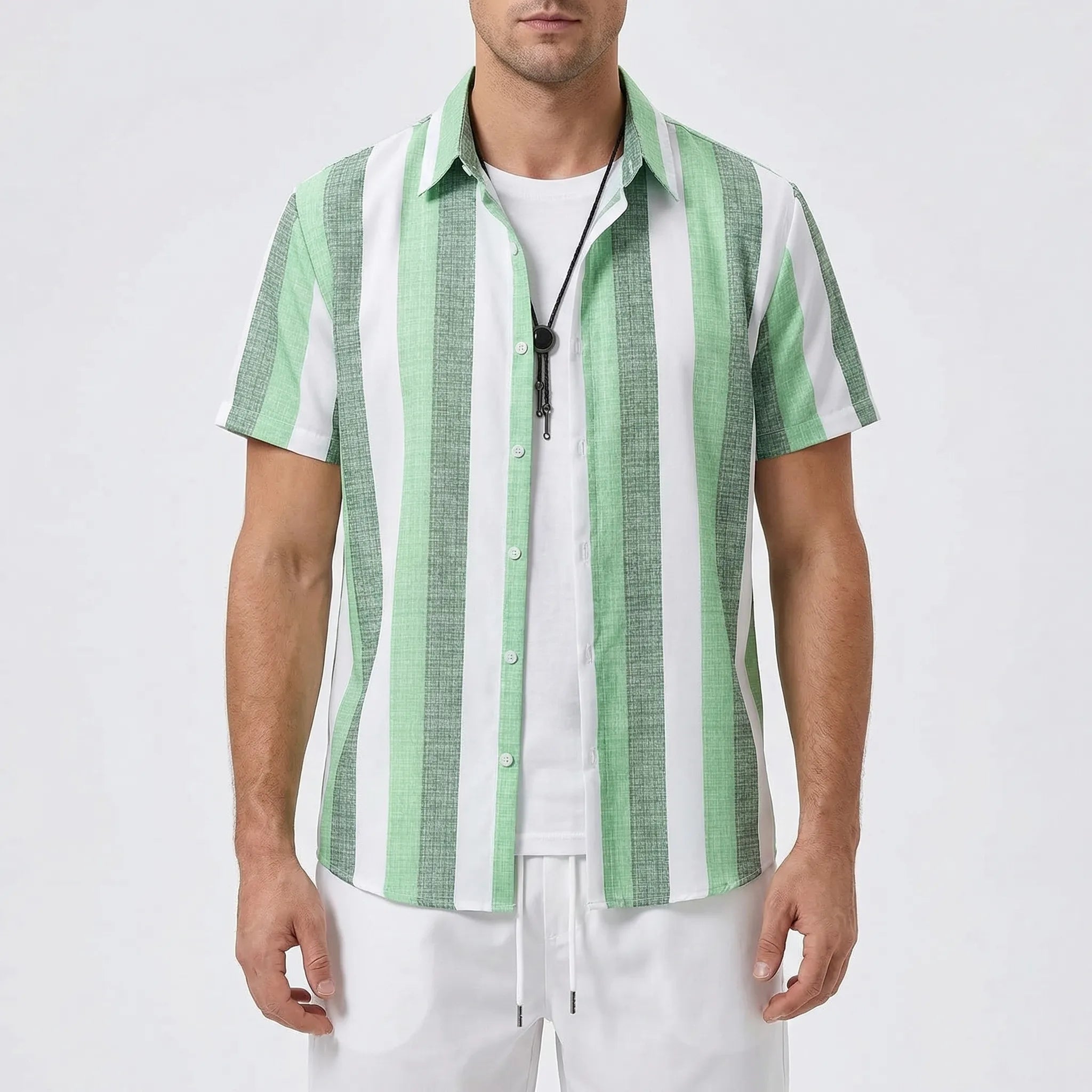 Herren Hawaii Hemd Shorts Set für Sommer und Freizeit