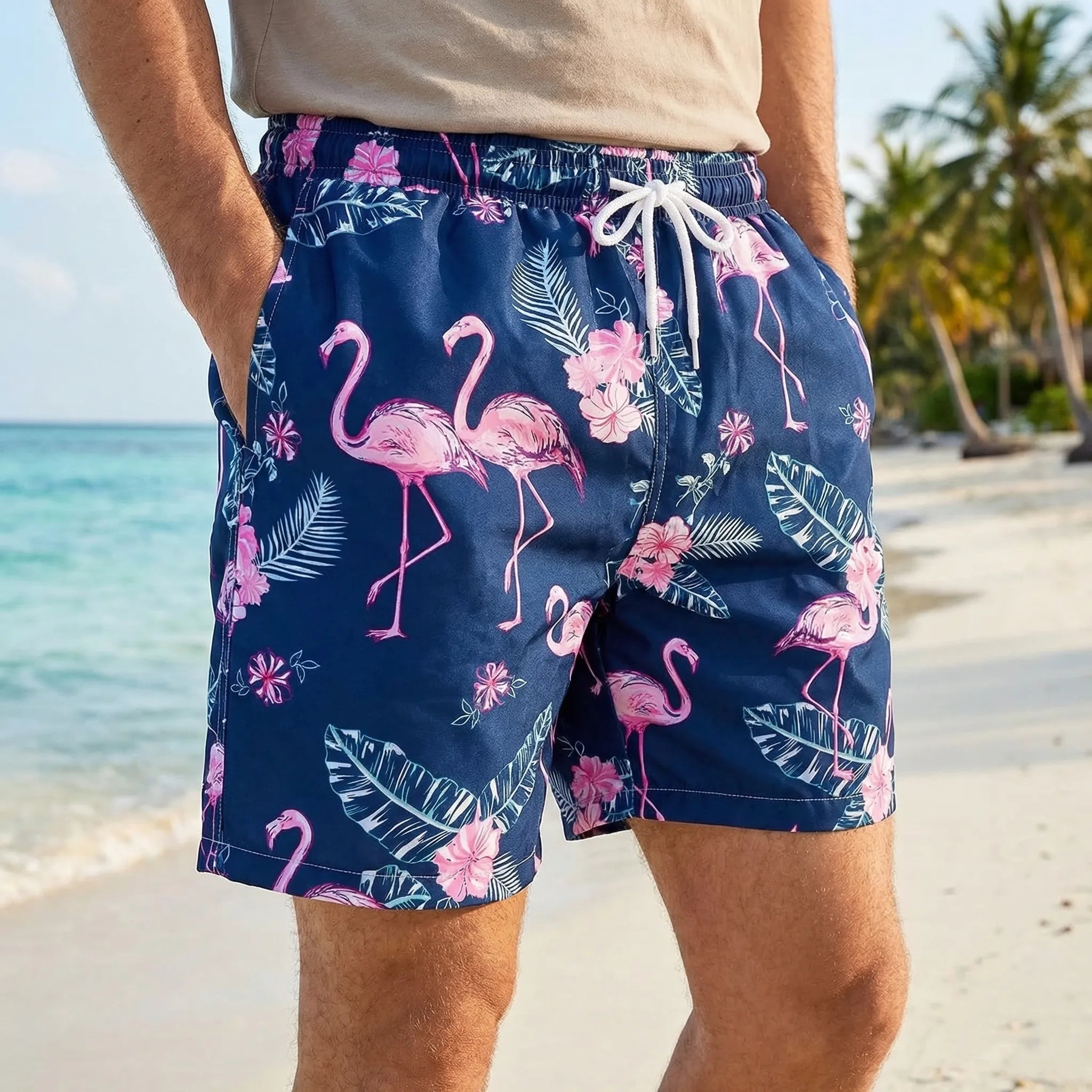 Herren Hawaii Hemd Shorts Set für Sommer und Freizeit