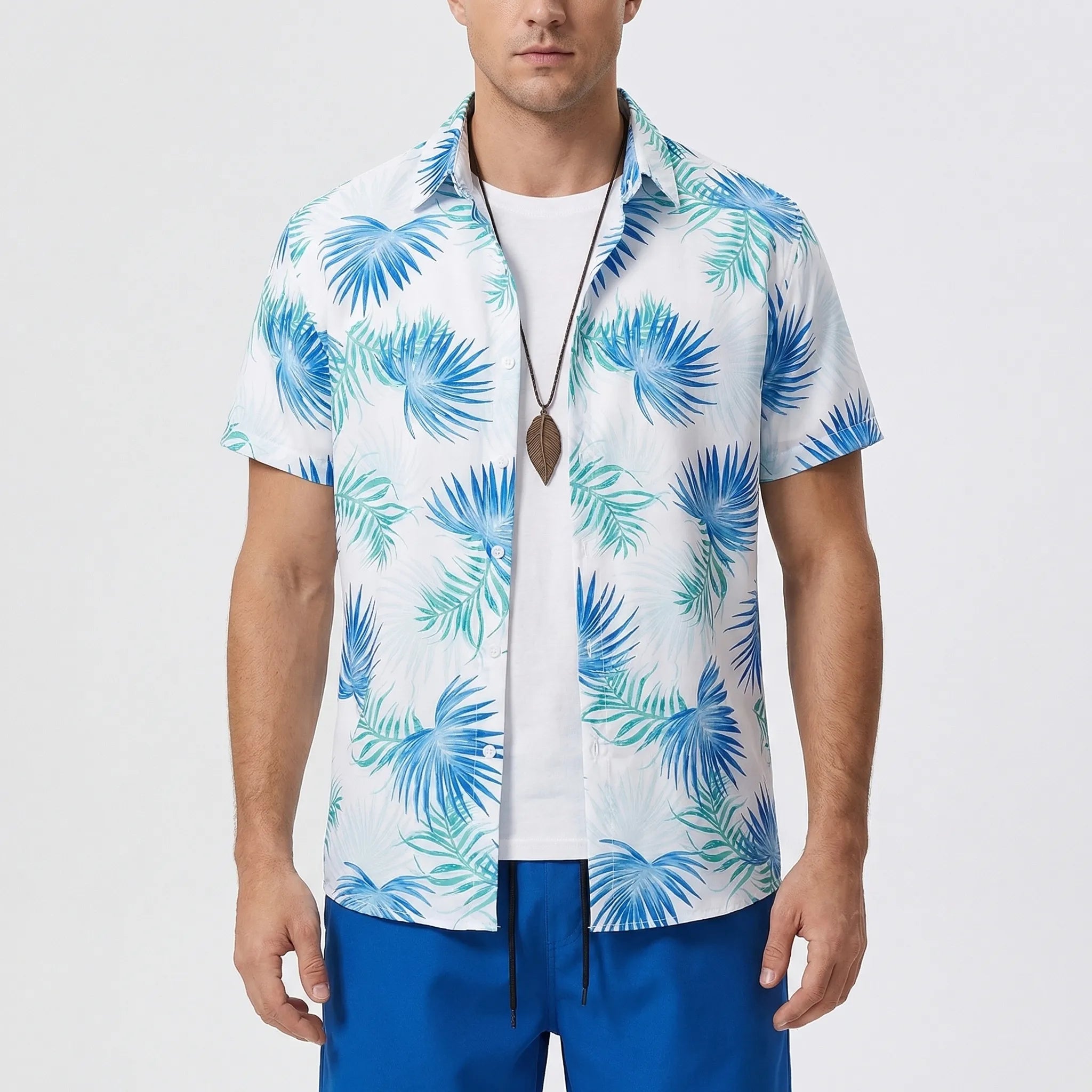 Herren Hawaii Hemd Shorts Set für Sommer und Freizeit