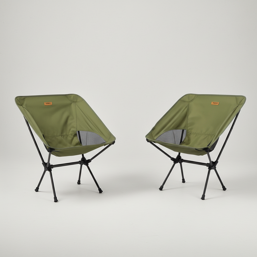 Klappbarer Outdoor-Stuhl kompakt Campingstuhl Reisegröße