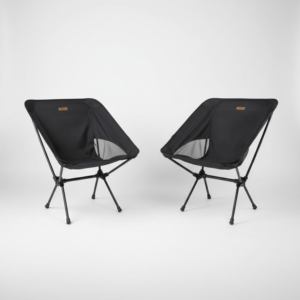 Klappbarer Outdoor-Stuhl kompakt Campingstuhl Reisegröße