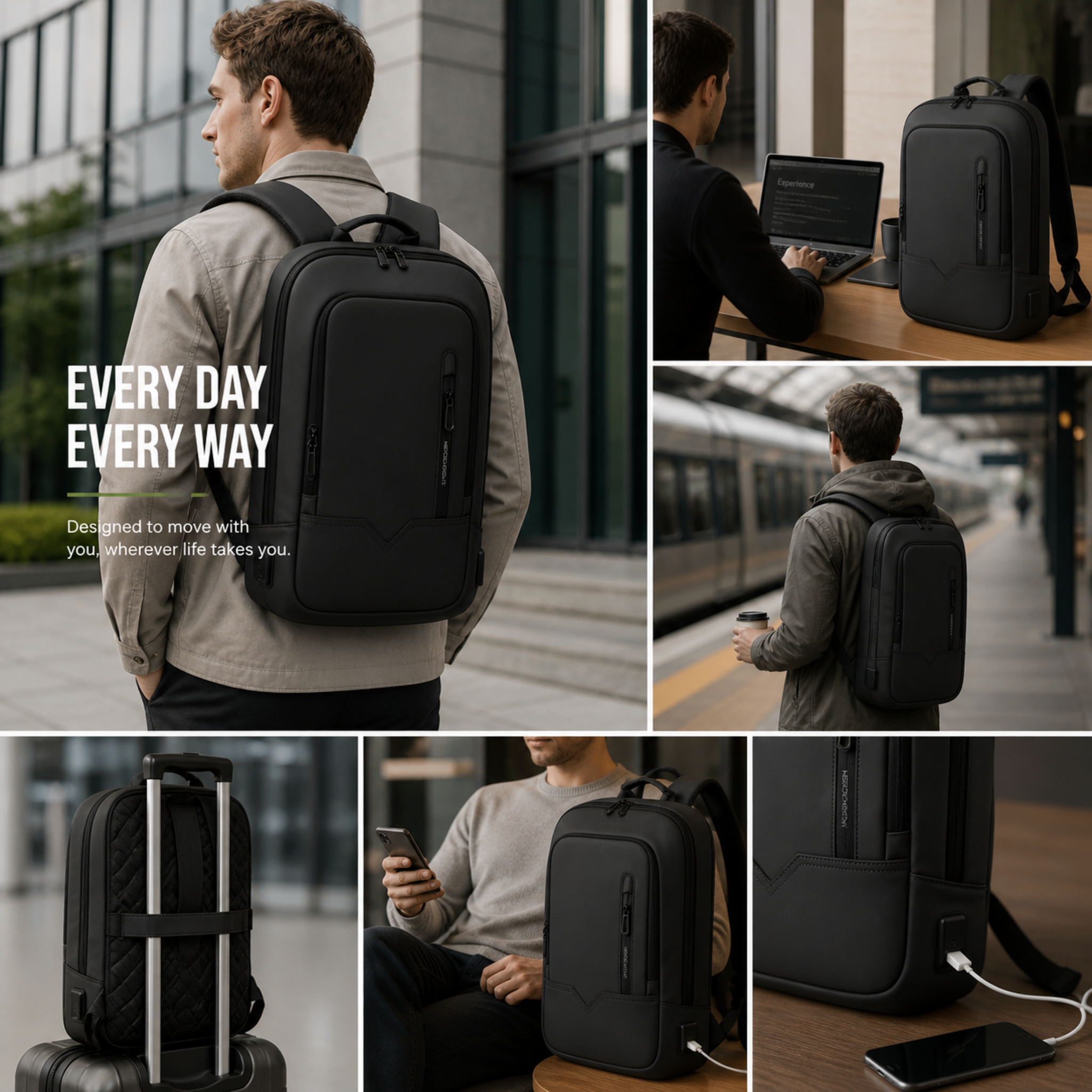 Nordspur | Slate Pendler-Rucksack