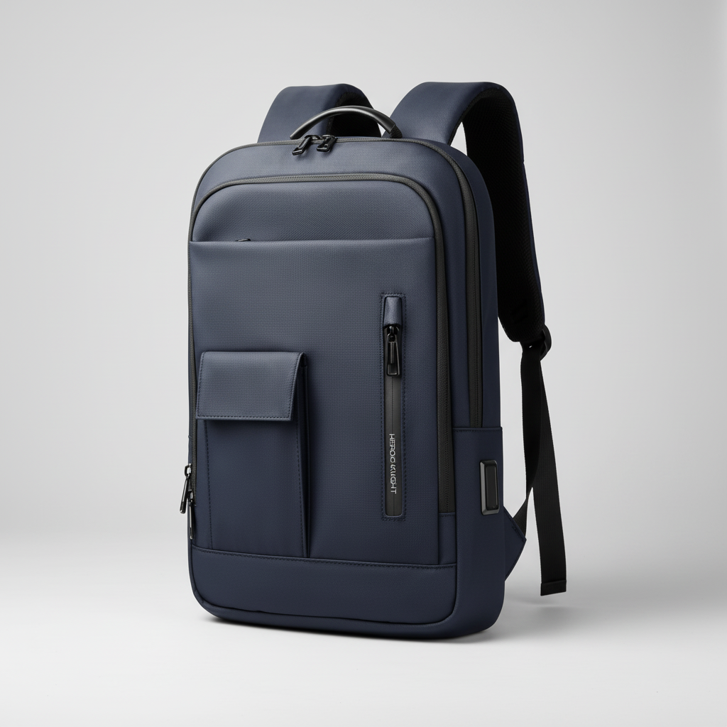 Laptop-Rucksack wasserdicht mit USB-Ladeanschluss und gepolstertem Fach
