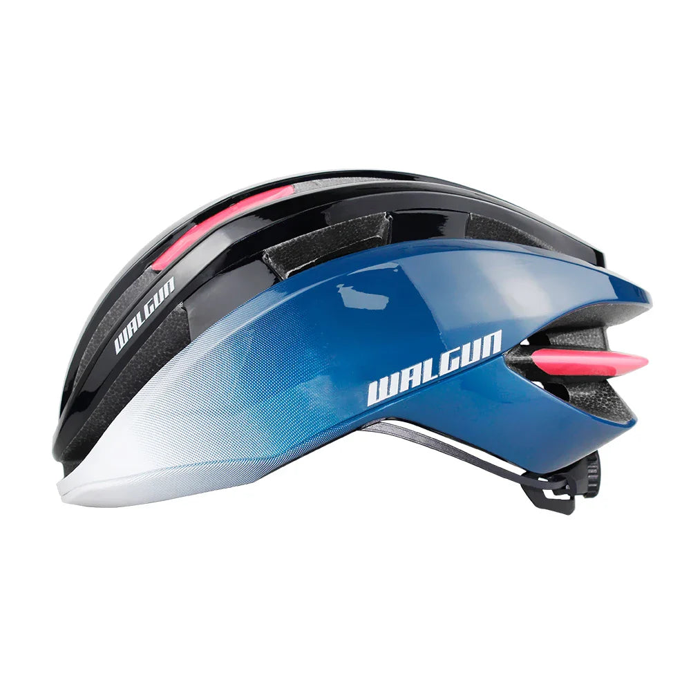 Aerodynamischer Rennradhelm mit Belüftung und verstellbarem Haltesystem