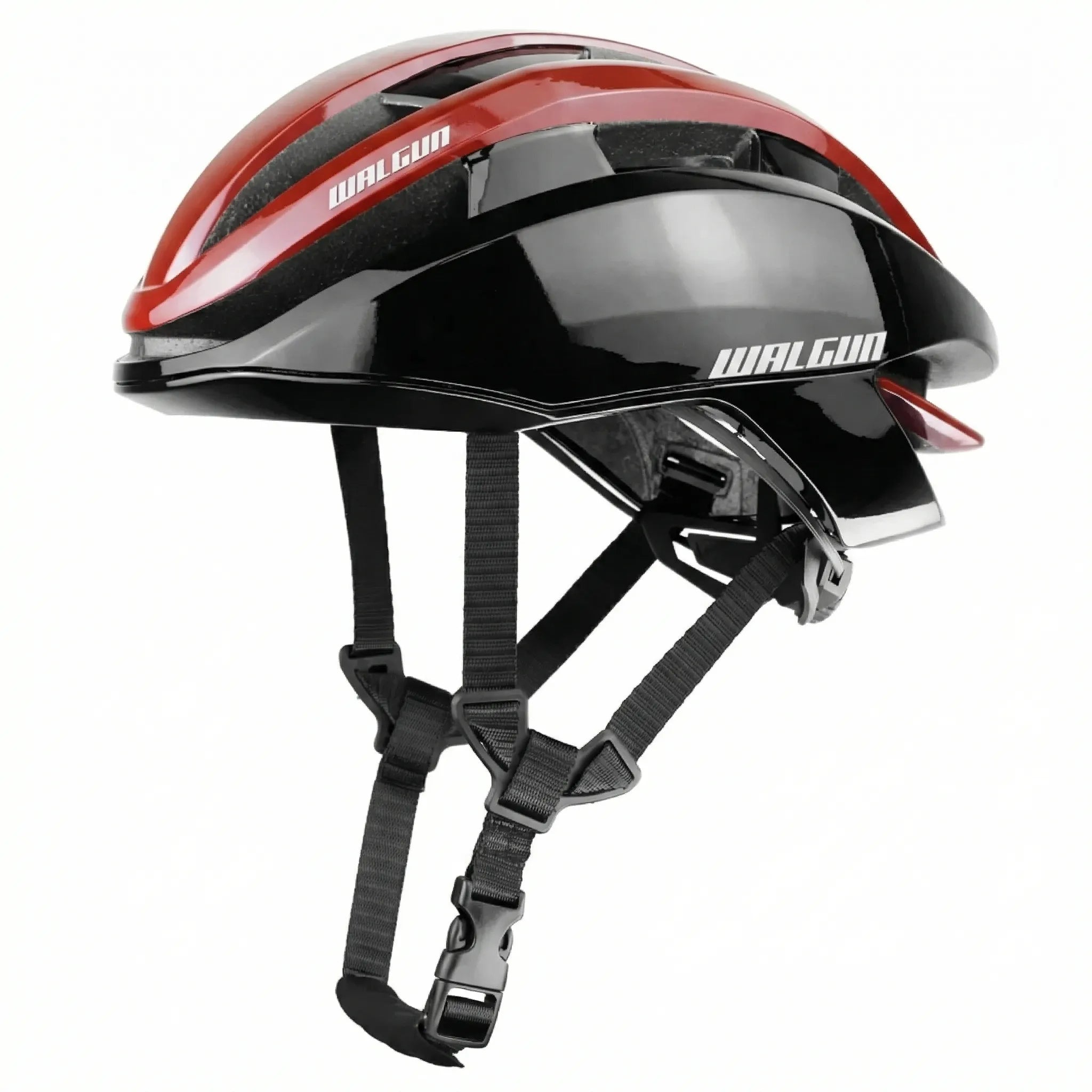 Aerodynamischer Rennradhelm mit Belüftung und verstellbarem Haltesystem