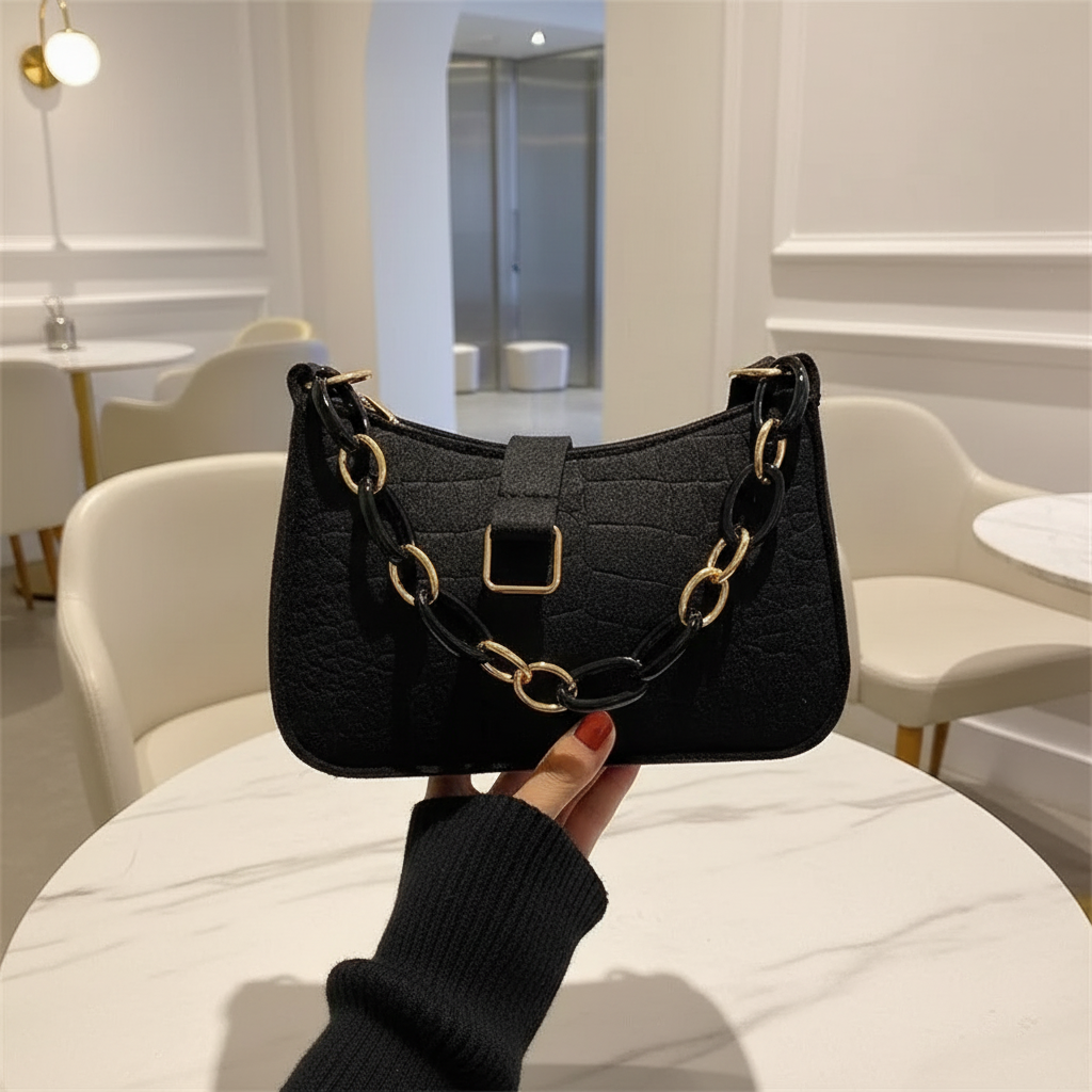 Nordspur | Small Felt Crescent Tote