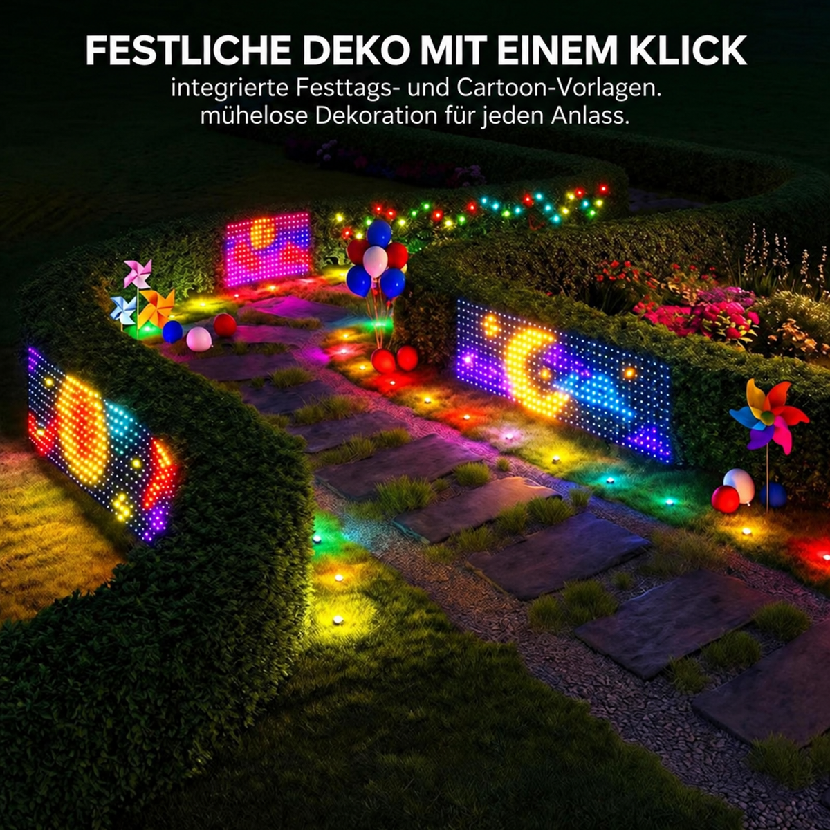 Nordspur | Smart RGBIC Outdoor-LED-Netzleuchten