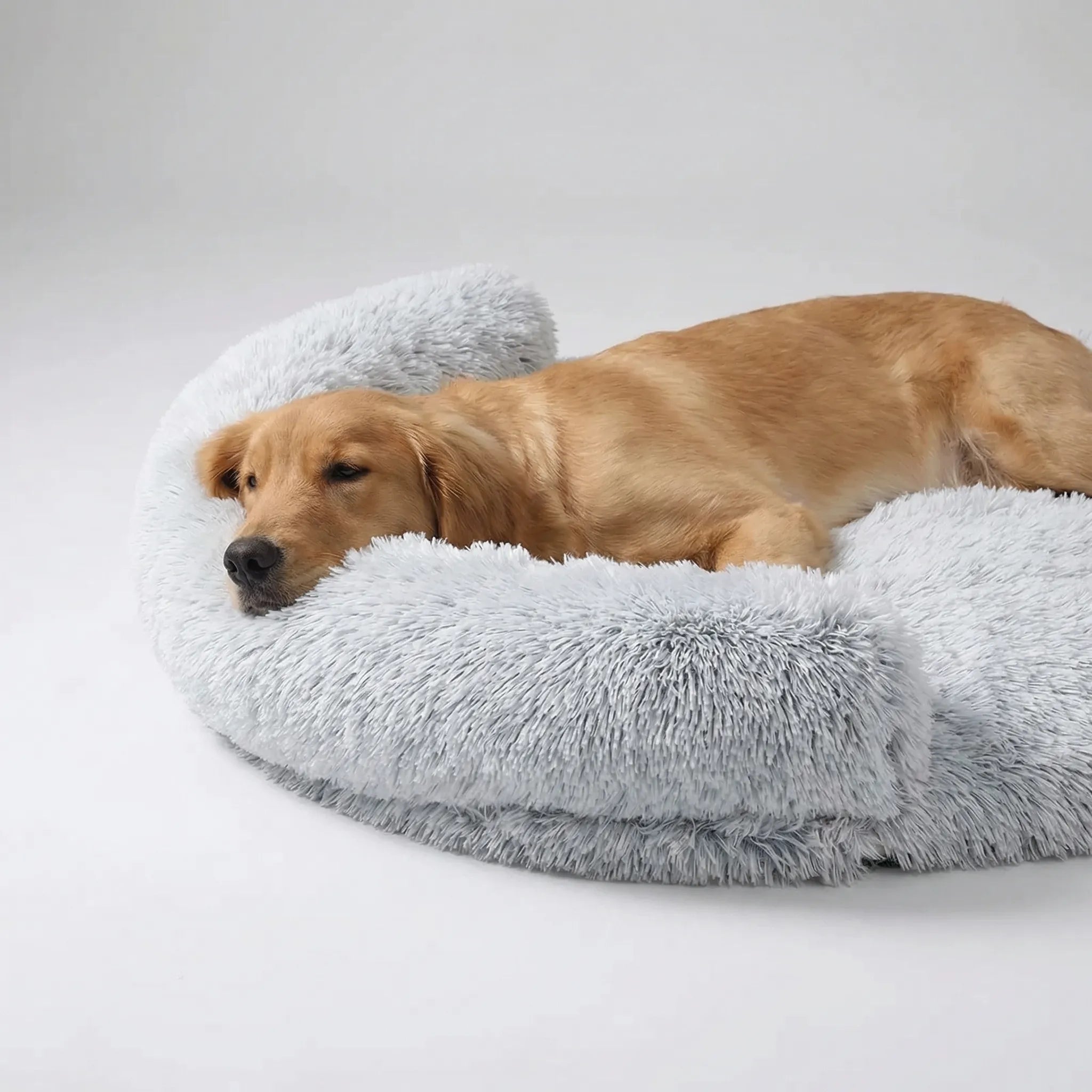 Orthopädisches Hundebett Eierkartonschaum plüschig waschbar für alle Rassen