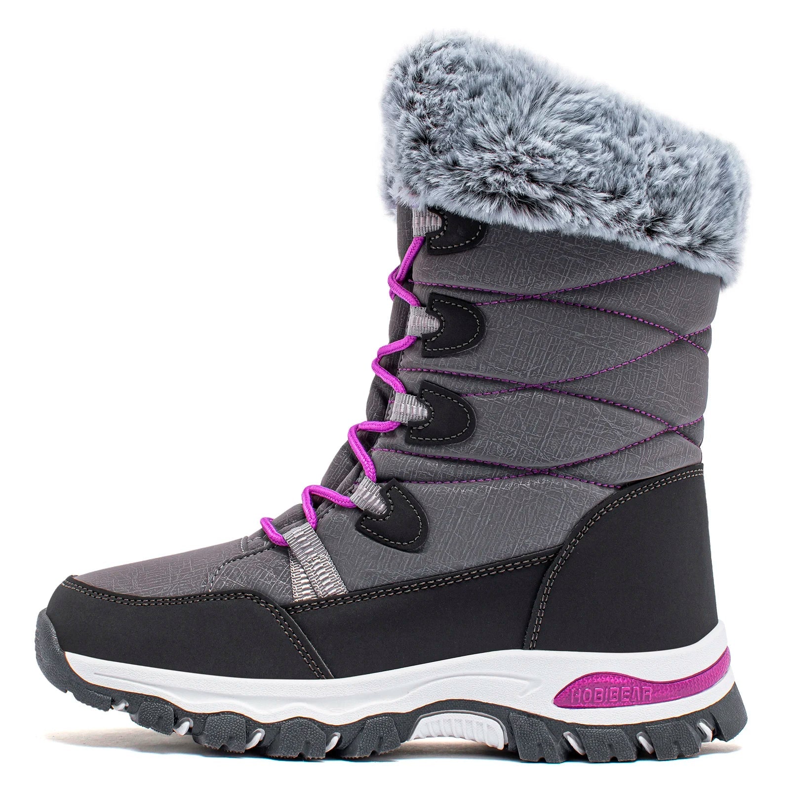 Knöchelhohe Schneestiefel mit Plüsch-Futter und rutschfester Sohle