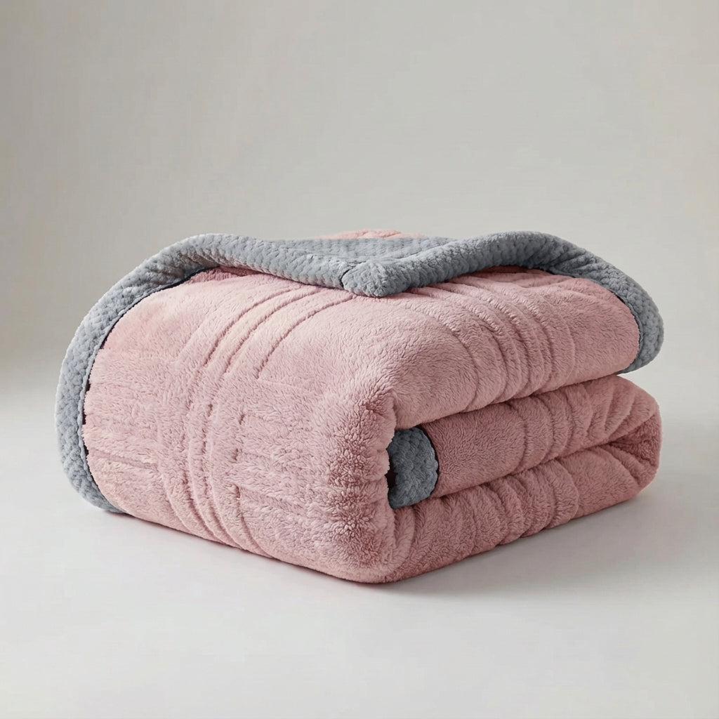 Ganzjahres-Kuscheldecke mit weicher strukturierter Oberfläche und antipiell-Behandlung