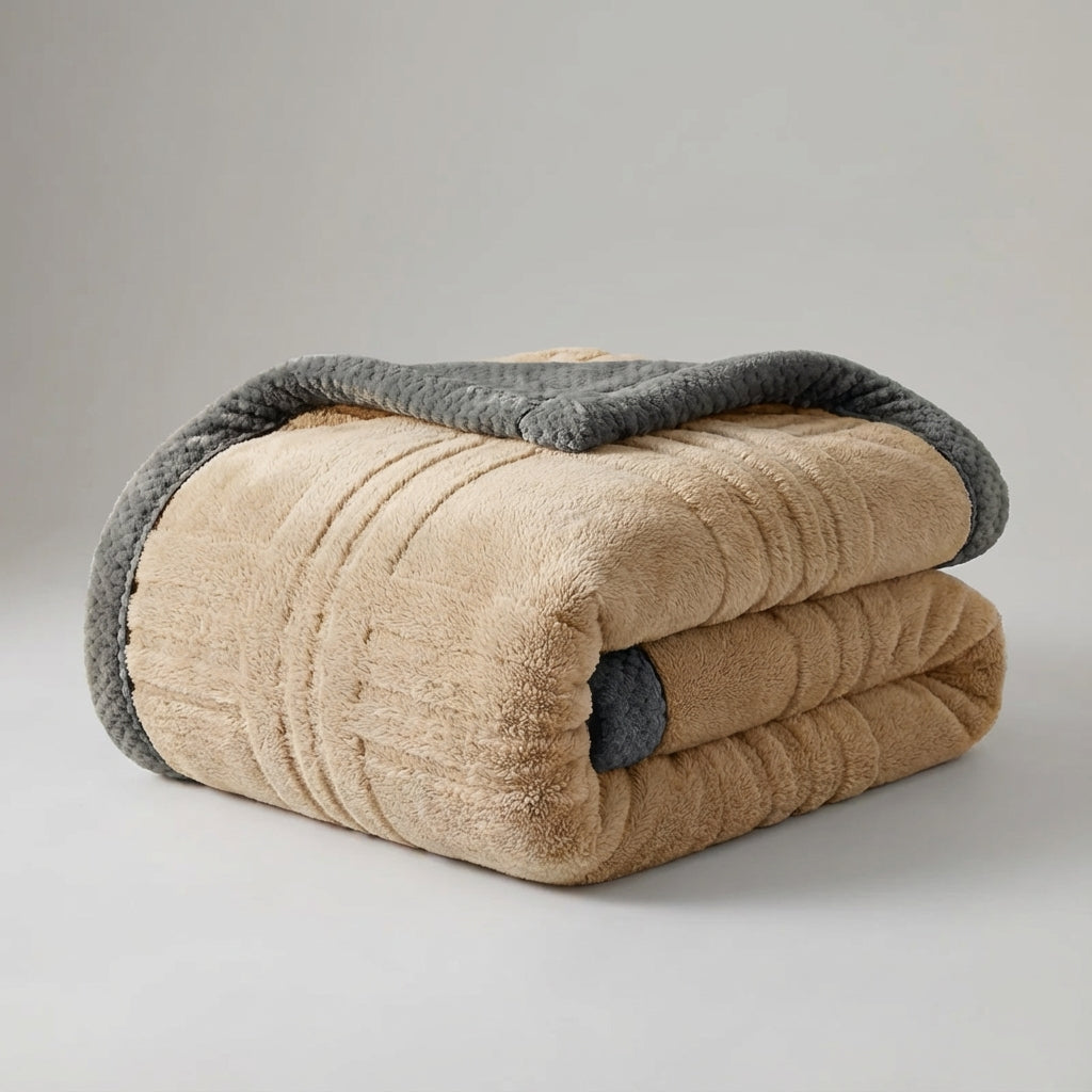 Ganzjahres-Kuscheldecke mit weicher strukturierter Oberfläche und antipiell-Behandlung