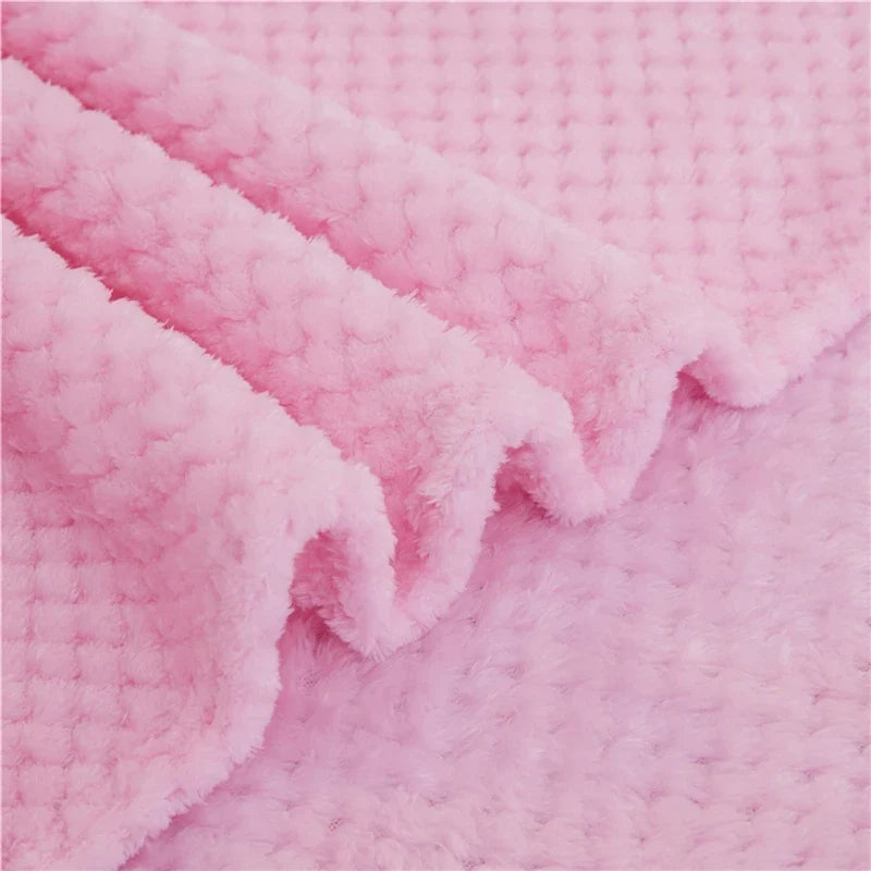 Dicke warme Wurfdecke mit weicher Strickstruktur pilling-resistent