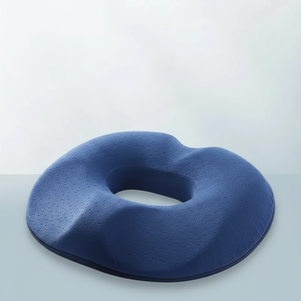 Ergonomisches Sitzkissen mit Memory-Foam-Kern und atmungsaktivem Bezug