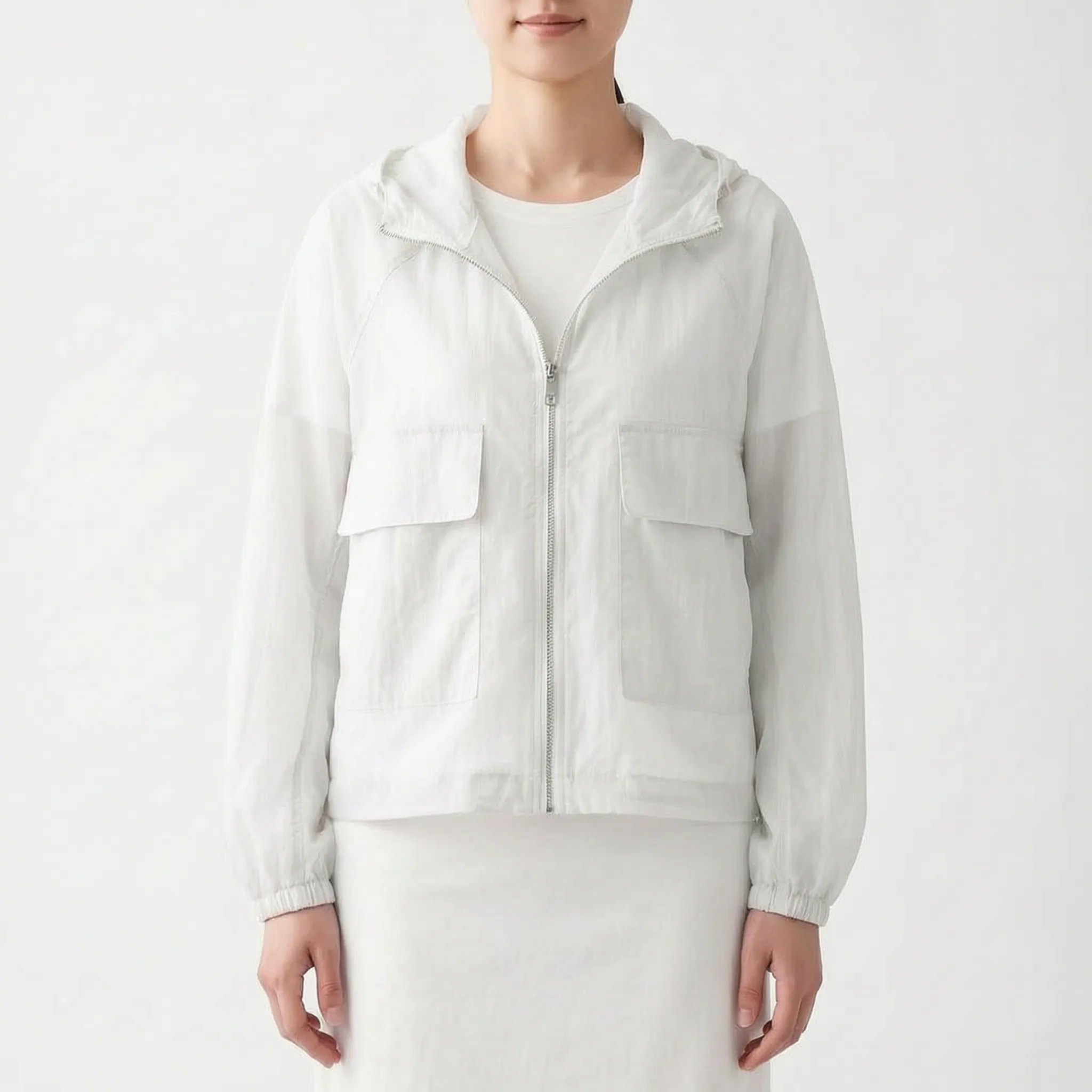 Sommerojacke atmungsaktiv leicht schnelltrocknend mit Reißverschluss